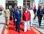 الرئيس السيسى وملك البحرين يبحثان احتواء التوتر وتكريس مفهوم الأمن العربى الجماعى