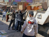 حملات مكثفة للنظافة وإزالة الإشغالات بالفيوم