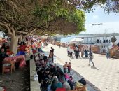 استمرار التوافد على المتنزهات والرحلات النيلية بدسوق ومصيف بلطيم.. صور