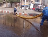 محافظ قنا يوجه بسرعة إصلاح كسر خط المياه بمنطقة عمر أفندى وعودة الخدمة