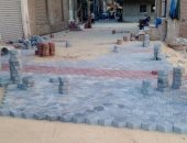 تطوير شوارع مدينة ههيا ببلاط الإنترلوك بتكلفة 4 ملايين جنيه