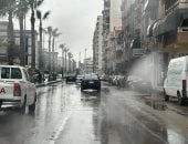تقلبات جوية حادة وأمطار غزيرة تضرب محافظة بورسعيد