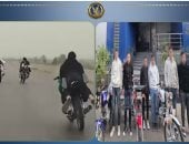 نهاية سباق الموت.. ضبط 6 أشخاص استعرضوا بدراجاتهم على الطريق السريع