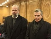 رئيس مجلس النواب ومصطفى عبده وسويلم وعلاء ميهوب فى عزاء شقيق خالد مرتجى