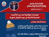 كيف تحمى نفسك من التأثيرات الصحية لسوء الأحوال الجوية؟.. الصحة تجيب