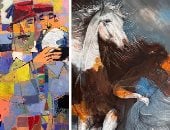 افتتاح معرضى مربعات النيل لعاصم عبد الفتاح وصهيل لهند الفلافلى