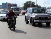 سيولة مرورية وانتظام حركة السير بعد توقف الأمطار فى الجيزة والقاهرة 