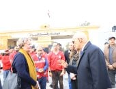 الوفد الألماني يزور معبر رفح برفقة محافظ شمال سيناء