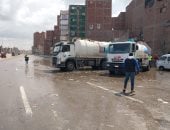 نجاح شركة مياه القليوبية فى رفع تجمعات مياه الأمطار وإعادة السيولة المرورية