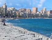 انخفاض فى درجات الحرارة ونشاط للرياح بالإسكندرية.. فيديو