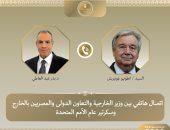 وزير الخارجية وسكرتير الأمم المتحدة يبحثان تطورات الأوضاع فى الشرق الأوسط
