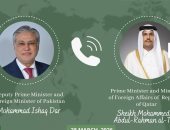 وزير الخارجية الباكستاني يتحدث هاتفيا مع نظيره القطري حول تطورات حرب إيران