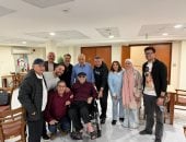 وفد المهن التمثيلية يزور الفنان محيي إسماعيل داخل دار إقامة كبار الفنانين 