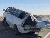 مصرع شخص وإصابة 12 فى انقلاب ميكروباص بطريق العين السخنة – القطامية