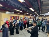 رغم الظروف الجوية.. حضور ثقافى ملهم لمحمود مختار فى محطة صفاء حجازى