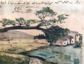 شاهد أول لوحة رسمها سيف وانلي بعمر الطفولة.. 120 عاما على ميلاده