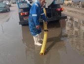 مياه القناة: تعامل فورى مع تجمعات مياه الأمطار بالإسماعيلية