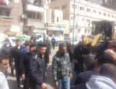 حملة مفاجئة لإزالة الإشغالات بحي غرب المنصورة فى الدقهلية