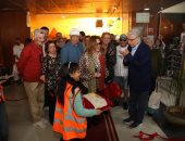 نجوم سينما يوسف شاهين فى افتتاح معرض يضم أعماله بالأقصر الأفريقى