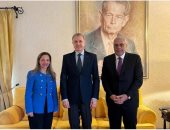 سفير مصر ببوخارست يلتقى مع الأمير رادو زوج حاملة لقب راعى التاج الملكى الرومانى