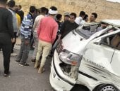 إصابة 3 أشخاص صدمتهم سيارة بطريق القاهرة الفيوم الصحراوى