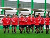 منتخب الناشئين يؤدي تدريبه تحت الأمطار استعداداً لمواجهة ليبيا 