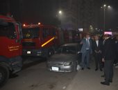 محافظ القاهرة ومدير الأمن يشرفان على جهود إخماد حريق مصنع ملابس بالزيتون