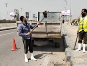 انتشار معدات مياه الشرب بالجيزة على المحاور الرئيسية لمواجهة الأمطار