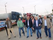 محافظ السويس يتفقد جراج النقل الثقيل على طريق الإسماعيلية