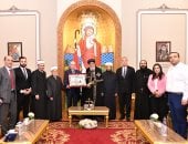  البابا تواضروس الثانى يستقبل قاضى قضاة فلسطين