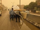استمرار أعمال شفط مياه الأمطار بالجيزة.. صور 