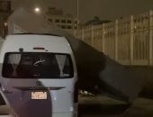 ​بسبب سوء الأحوال الجوية.. سقوط لوحة إعلانية بالمعادى وتحطم سيارة أسفلها