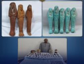 مغارة علي بابا.. الصور الأولى لـ 277 قطعة أثرية استخرجها نباشو الجبال بالمنيا