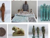 سقوط «حوت الآثار» بـ277 قطعة نتاج تنقيب الجبال بملوى