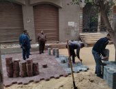 تطوير ورفع كفاءة الشوارع الداخلية بتركيب بلاط الإنترلوك بديرب نجم فى الشرقية