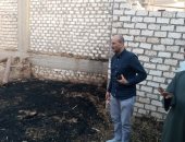 محافظ قنا يتابع جهود السيطرة على حريق بقرية "أبو دياب شرق"