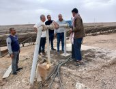 رئيس شركة مياه الشرب جنوب سيناء يتفقد محطتى صدر الحيطان والريد براس سدر