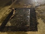 الداخلية تستجيب لشكاوى السوشيال ميديا وتغلق بالوعة التجمع الخامس