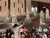 محافظة الجيزة تنظم رحلة لـ100 من أبناء إحدى المؤسسات الخيرية للمتحف الكبير