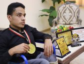 من الشيخ زويد إلى منصات التتويج.. رحلة بطل ذوى الهمم محمد عبد الباقي.. فيديو وصور