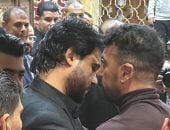 أحمد العوضي في عزاء والد المؤلف محمود حمدان بمسجد الحامدية الشاذلية