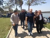 نائب محافظ الجيزة يتفقد الحدائق والمتنزهات خلال احتفالات شم النسيم