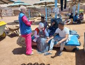 انتشار الفرق الطبية على شواطئ جنوب سيناء لتقديم الخدمات الصحية للمواطنين