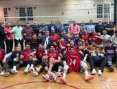 فريق الكرة الطائرة بنادى 6 أكتوبر يتأهل إلى الدورى الممتاز