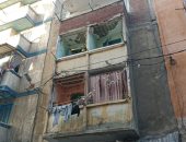 بعد إصابة شخصين.. العقار المنهار جزئى وسط الإسكندرية صادر له قرار ترميم