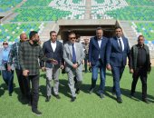 محافظ بورسعيد يتفقد سير الأعمال باستاد النادي المصري