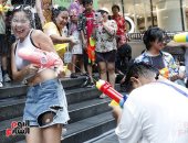 مهرجان سونغكران.. تايلاند تحتفل بالعام الجديد بأكبر معركة مائية فى العالم