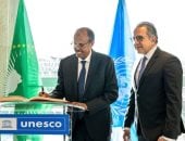 رئيس مفوضية الاتحاد الأفريقي يبحث تعزيز التعاون مع خالد العنانى بمقر اليونسكو