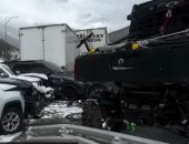 إصابة 19 شخصا فى تصادم جماعي لنحو 70 سيارة على طريق سريع بولاية كولورادو