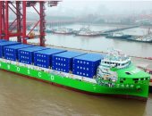 أكبر حاوية ذكية فى العالم من فئة 10 آلاف طن تدخل الخدمة فى الصين